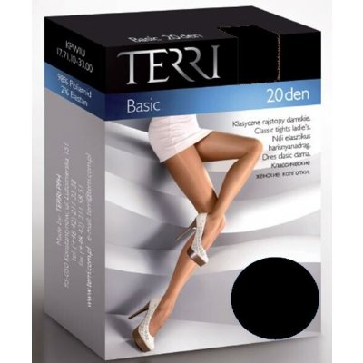 Terri BASIC 20 DEN standardní punčochové kalhoty nero černá – Sleviste.cz