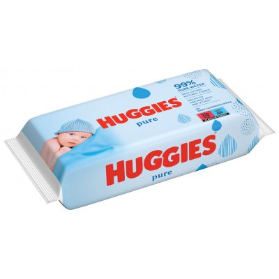 Huggies Pure Jumbo Pack vlhčené ubrousky 72 ks