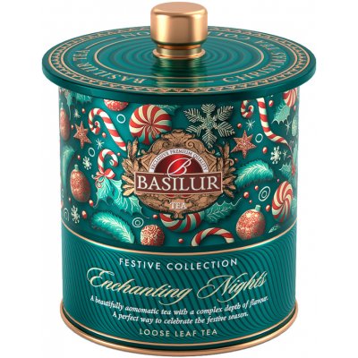 Basilur Festive tea enchanting nights zelený čaj 75 g – Zboží Dáma