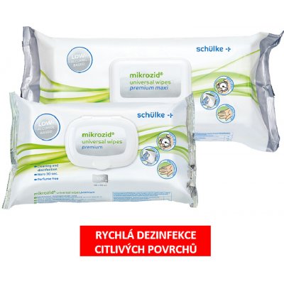 Schulke CZ Mikrozid universal wipes premium 100 ks – Zboží Mobilmania