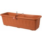 Plastkon Samozavlažovací Truhlík FANTAZIE teracota 80 x 19 x 18 – Sleviste.cz