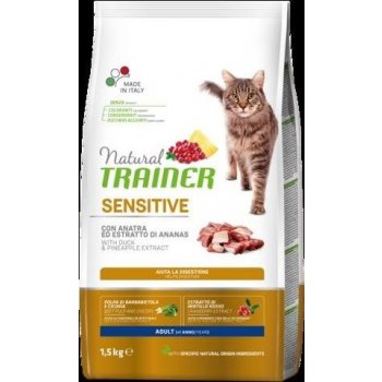 Trainer Natural Cat Sensitive kachna 1,5 kg