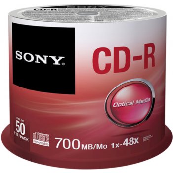 Sony CD-R 700MB 48x, spindle, 50ks (50CDQ80SP)