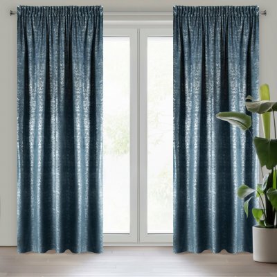 Design 91 ZATEMŇOVACÍ ZÁVĚS NA PÁSCE CYPRUS 140X270 CM TMAVĚMODRÁ – Hledejceny.cz