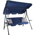 Pro-Tech shop A-Type 170x118x153cm tmavě modrá se šedými polštáři 66585 – Hledejceny.cz