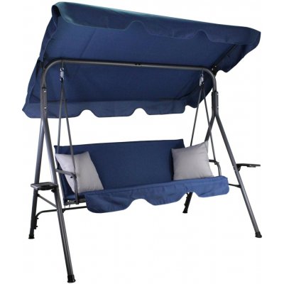 Pro-Tech shop A-Type 170x118x153cm tmavě modrá se šedými polštáři 66585 – Hledejceny.cz