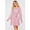 Plesové šaty Třpytivé šaty M715 světle růžové