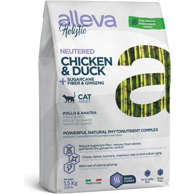 Alleva Holistic Cat Neutered Chicken & Duck 1,5 kg – Zboží Mobilmania