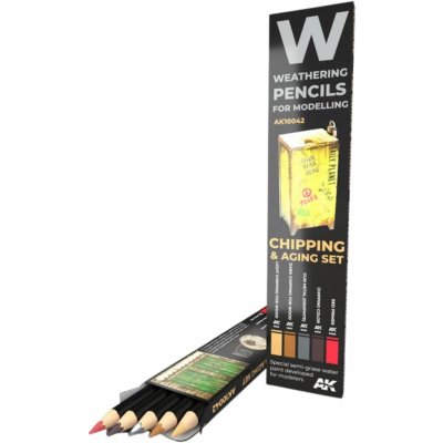 AK Interactive Sada akvarelových tužek Chipping color AK10042 (5 colors) – Hledejceny.cz