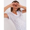 Dámská Trička RUE PARIS Dámské tričko s potiskem srdce Bílá