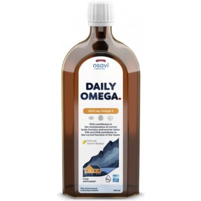 Osavi Daily Omega 3 Omega 3 1600 mg citronová příchuť 500 ml – Hledejceny.cz