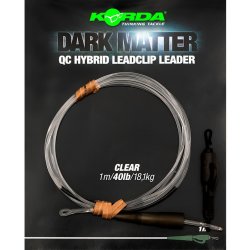 Korda Koncová Montáž Dark Matter Leader QC Hybrid Clip 100 cm 18,1 kg Clear