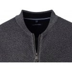 Casa Moda bavlněný rozepínací svetr tmavě šedý s kapsami – Zbozi.Blesk.cz