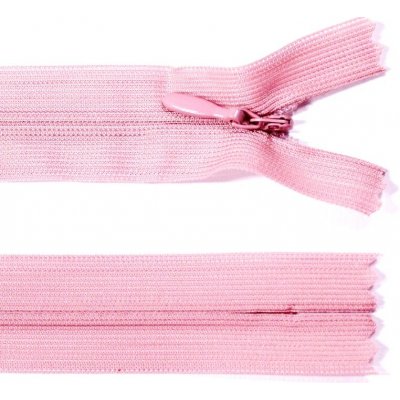Spirálový zip no.3 skrytý nerozepínací 22cm - více barev color: 536 růžová – Hledejceny.cz