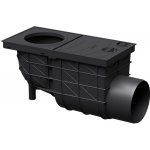 Likov Lapač střešních splavenin GRS 80 - 125 mm s bočním odtokem DN110 černý – Hledejceny.cz