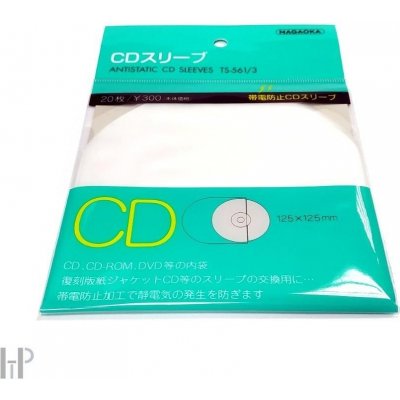 Nagaoka Antistatic CD Sleeves TS-561/3: Antistatické obaly pro CD, CDR, DVD a BD nosiče