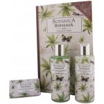 Bohemia Gifts Botanica Konopný olej sprchový gel 200 + šampon na vlasy 200 ml + toaletní mýdlo 100 g kniha dárková sada – Sleviste.cz