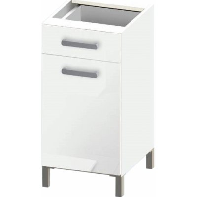 Black&White Style Spodní skříňka Nikki D40 lesklá bílá, 81,5 x 40 x 45,6 cm – Zboží Dáma