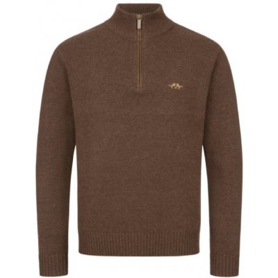 Svetr Blaser Lovecký se zipem hnědý – Zboží Dáma