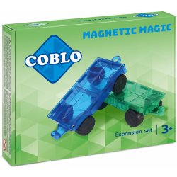 COBLO - Magnetická stavebnice podvozek pro auta - 2ks