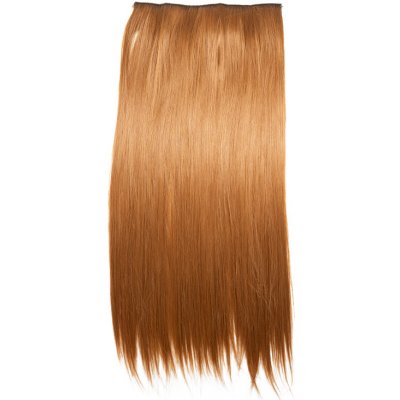 Vlasy clip in 130 g - měděné vlasové příčesky rovné 55 cm