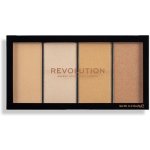 make-up Revolution London Re-loaded Palette paletka pudrových rozjasňovačů Lustre Lights Warm 20 g – Sleviste.cz