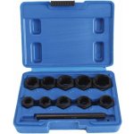 Hlavice nástrčné pro poškozené šrouby, 9-19 mm, nízkoprofilové, s vyrážečem, 11 ks - SATRA – Zboží Mobilmania