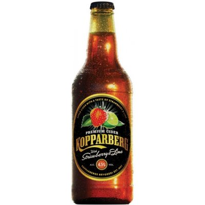 Kopparberg Strawberry&Lime Cider 4,5% 0,33 l (sklo) – Hledejceny.cz