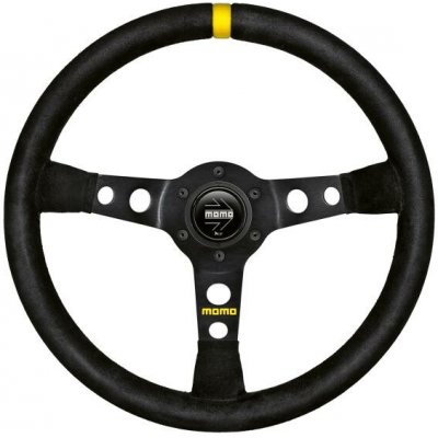 Momo Modell 07 350mm černý/černý - semiš | Zboží Auto