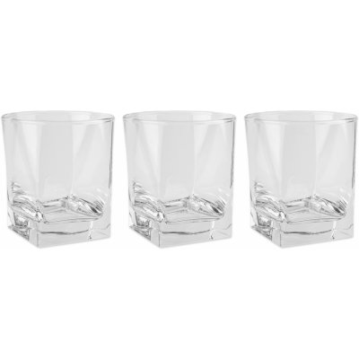 Pasabahce Sada sklenic na whisky CARRE 3 x 310 ml – Zbozi.Blesk.cz