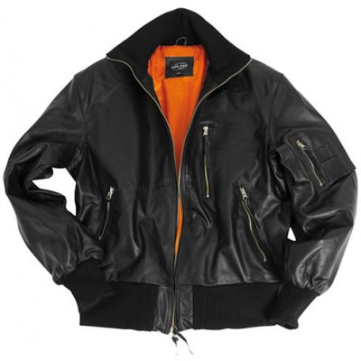 Mil-Tec bunda kožená BW Aviator černá – Zboží Mobilmania