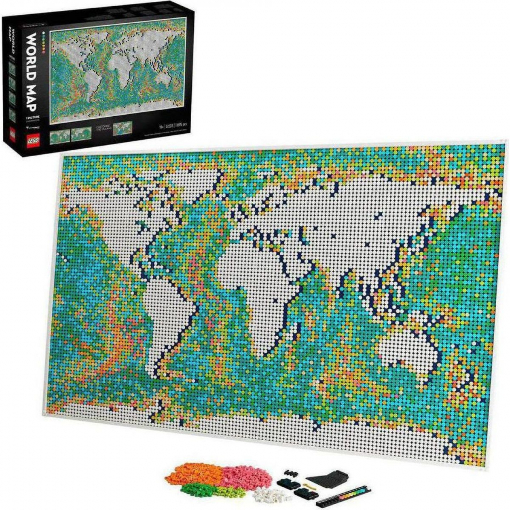 LEGO Art 31203 Mapa světa 11