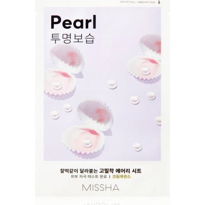 Missha Pleťová maska s výtažkem ze ženšenu Airy Fit Sheet Mask Pearl - 19 g 1 ks – Zboží Dáma
