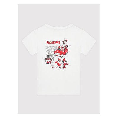 adidas T-Shirt Disney Mickey And Friends HF7576 Bílá Regular Fit – Zboží Mobilmania