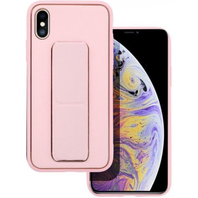 Pouzdro Leather Case se stojánkem Apple iPhone XR růžové