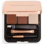 Makeup Revolution London Brow Sculpt Kit set a paletka na obočí Medium Brown 2,2 g – Hledejceny.cz