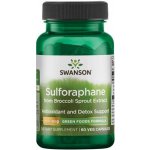 Swanson Sulforaphane Broccoli extract Sulforafan z extraktu z brokolice 400 mcg 60 rostlinných kapslí – Hledejceny.cz
