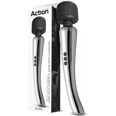 Action High Tech Powerful Wand Body Massager Silvery