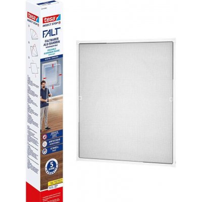 Tesa Insect Stop Skládací teleskopický ALU rám se sítí proti hmyzu na okna bílý 1,4 × 1,4 m – Sleviste.cz