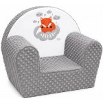 New Baby Dětské křeslo Minky Liška šedé – Sleviste.cz