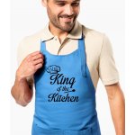 Kariban HobbyTriko Zástěra pro muže King of the Kitchen Bledě modrá – Hledejceny.cz