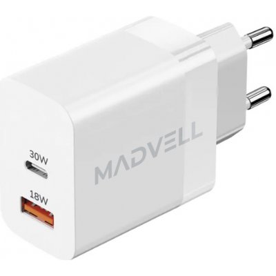 Madvell USB-C/A 30W bílá