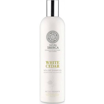 Natura Siberica Siberie Blanche Bílý cedr šampon pro objem a lesk 400 ml