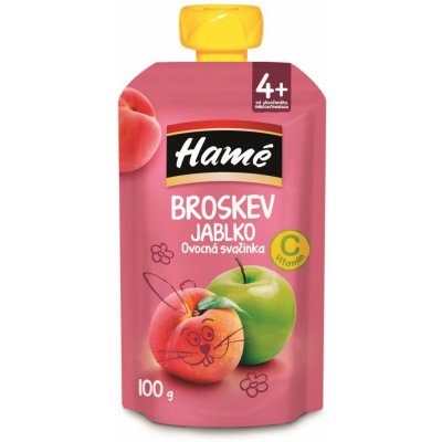 Hamé ovocná svačinka Broskev jablko 100 g – Zbozi.Blesk.cz