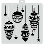 Aladine šablona 28x28cm vánoční baňky – Hledejceny.cz