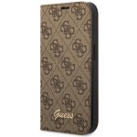 Pouzdro Guess iPhone 14 Plus book 4G Vintage Gold Logo hnědé – Hledejceny.cz