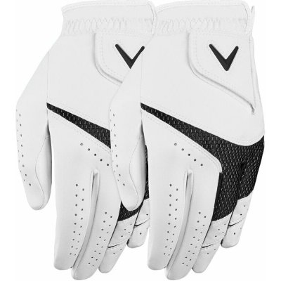 Callaway Weather Mens Golf Glove Spann 2-Pack 23 bílá Levá XL – Zboží Dáma