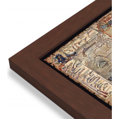 RayWorld Pirátská mapa světa - nástěnná mapa pro děti 138 x 97 cm Varianta: mapa v dřevěném rámu, Provedení: Pegi višeň – Hledejceny.cz