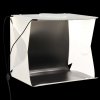 Foto pozadí ZBXL Skládací LED softbox pro foto studio 40 x 34 x 37 cm plast bílý