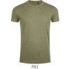 Pánské Tričko SOL's Collection tričko Imperial Fit slim fit pánské COT-250580v9701 Melír khaki